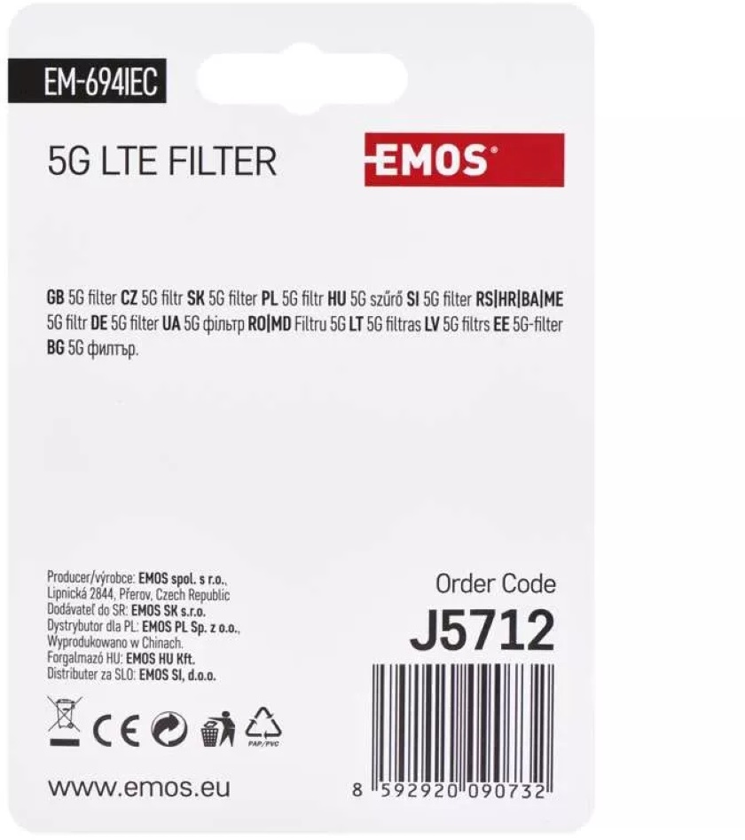 Emos J5712 EM-694IEC 5G LTE szűrő
