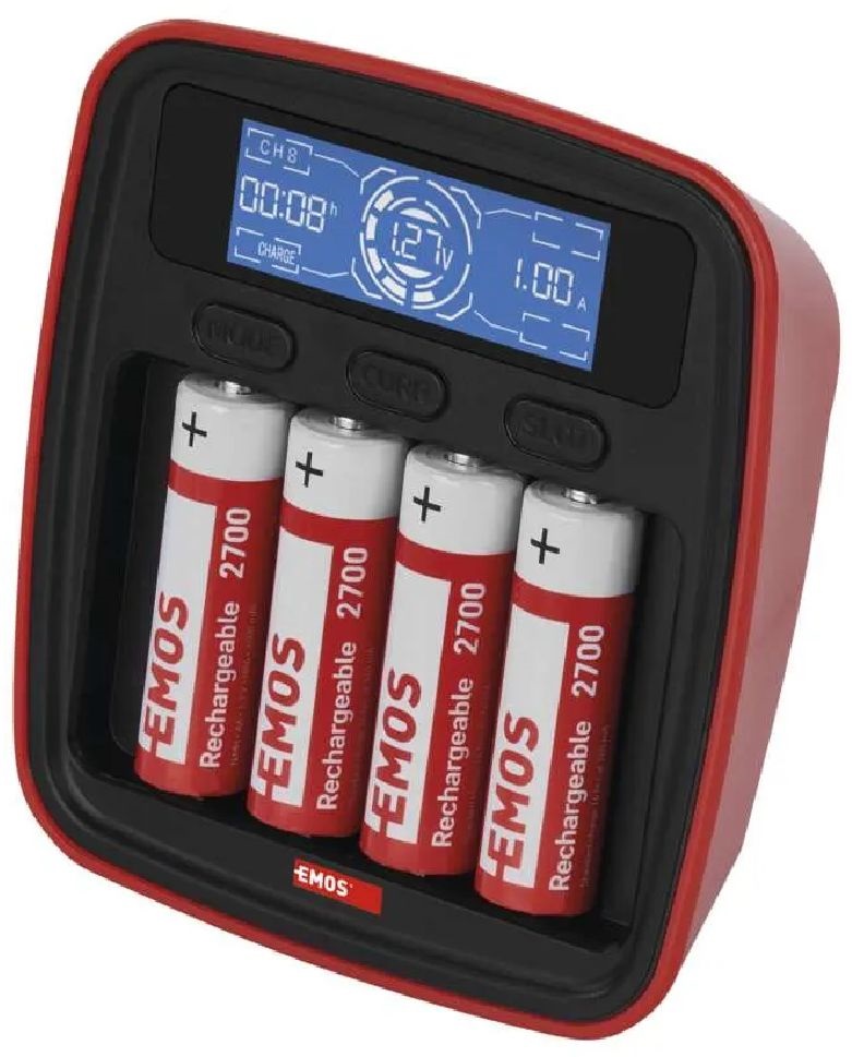 Emos N9341 profi BCN-42D + 4AA 2700 elemtöltő