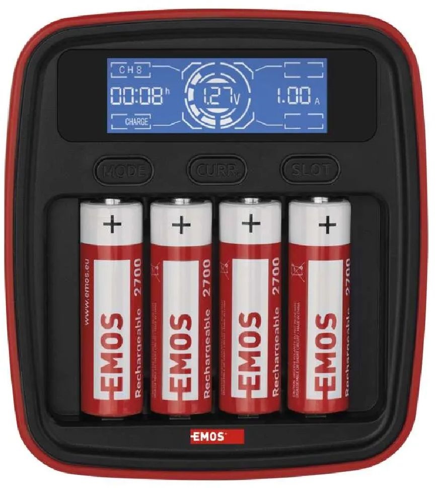 Emos N9341 profi BCN-42D + 4AA 2700 elemtöltő
