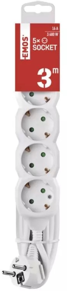 Emos P0523R 5 aljzat 3méter 1,5mm2 hosszabbító