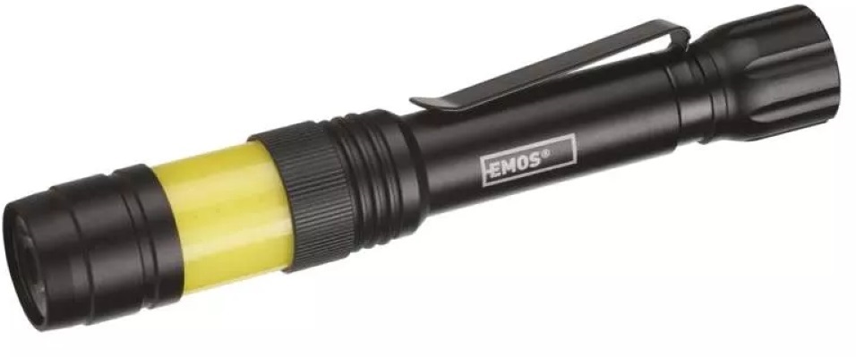 Emos P3112 COB LED 180lm 2xAAA fém elemlámpa