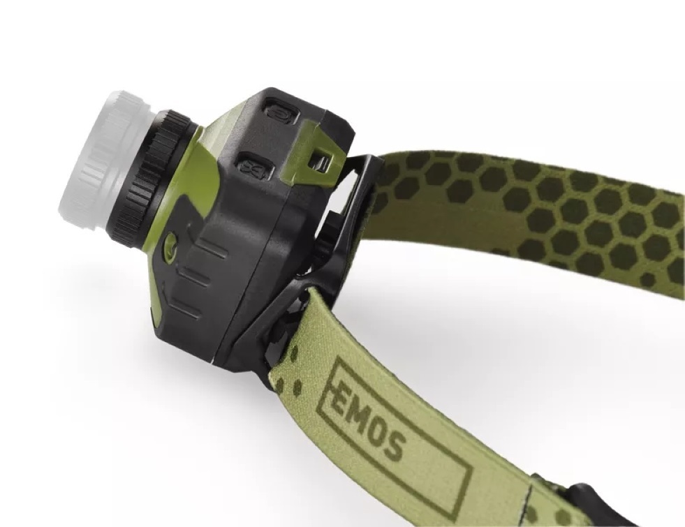 Emos P3539 CREE LED + 2x piros LED 330lm 3xAAA fejlámpa