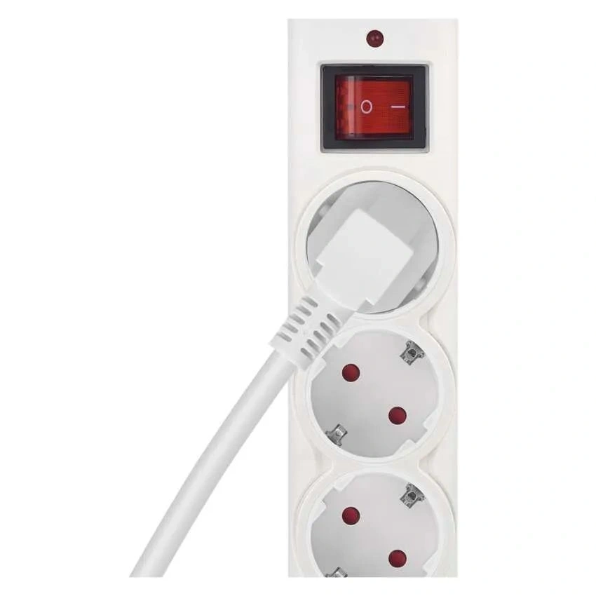 Emos P54213 1,5m 380J SCHUKO 3 csatlakozós fehér túlfeszültség védett elosztó