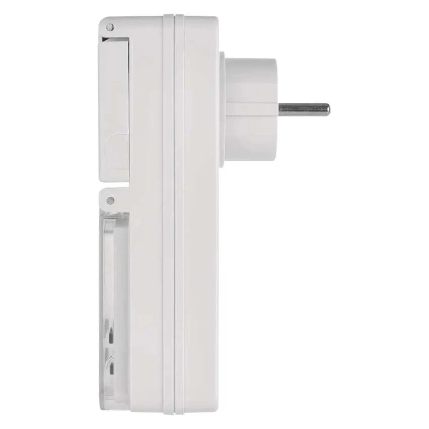 Emos P5525N IP44 kültéri fehér digitális kapcsoló aljzat