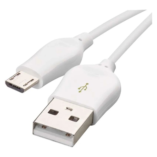 Emos SM7004W USB-A 2.0 / micro USB-B 2.0, Quick Charge, 1 m, fehér töltő- és adatkábel
