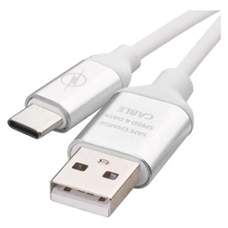 Emos SM7025W USB-A 2.0 / USB-C 2.0, 1 m, fehér töltő- és adatkábel