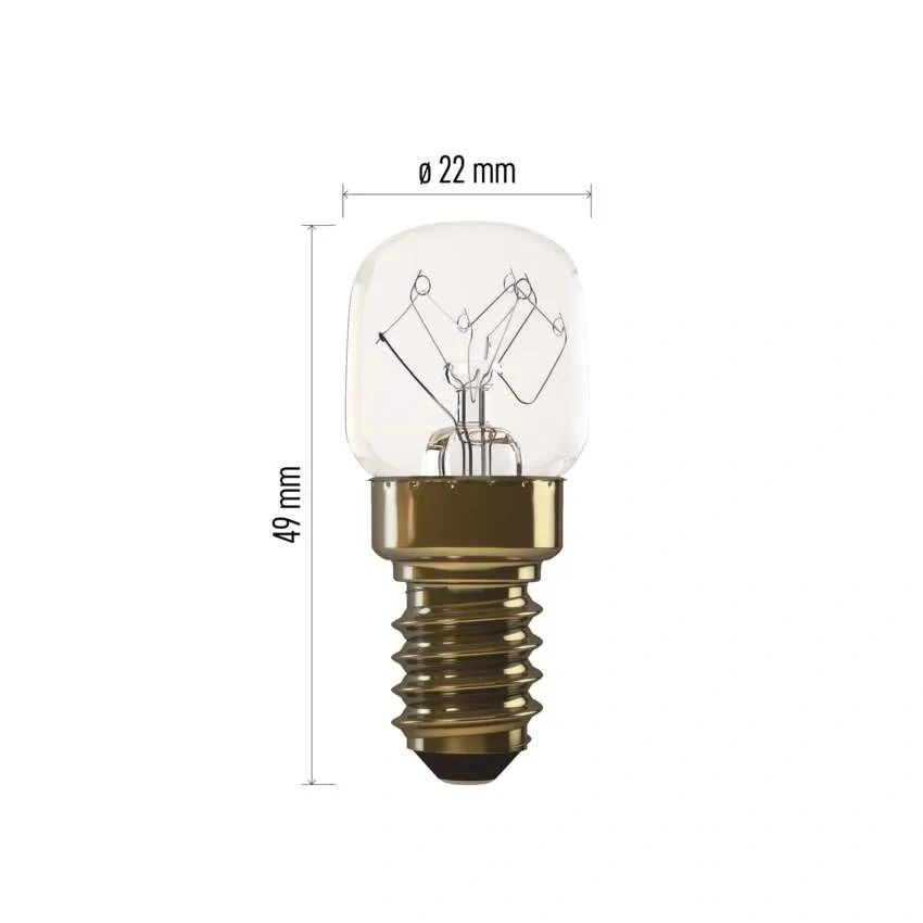 Emos T22 300°C 15W 58lm E14 WW+ sütő izzó