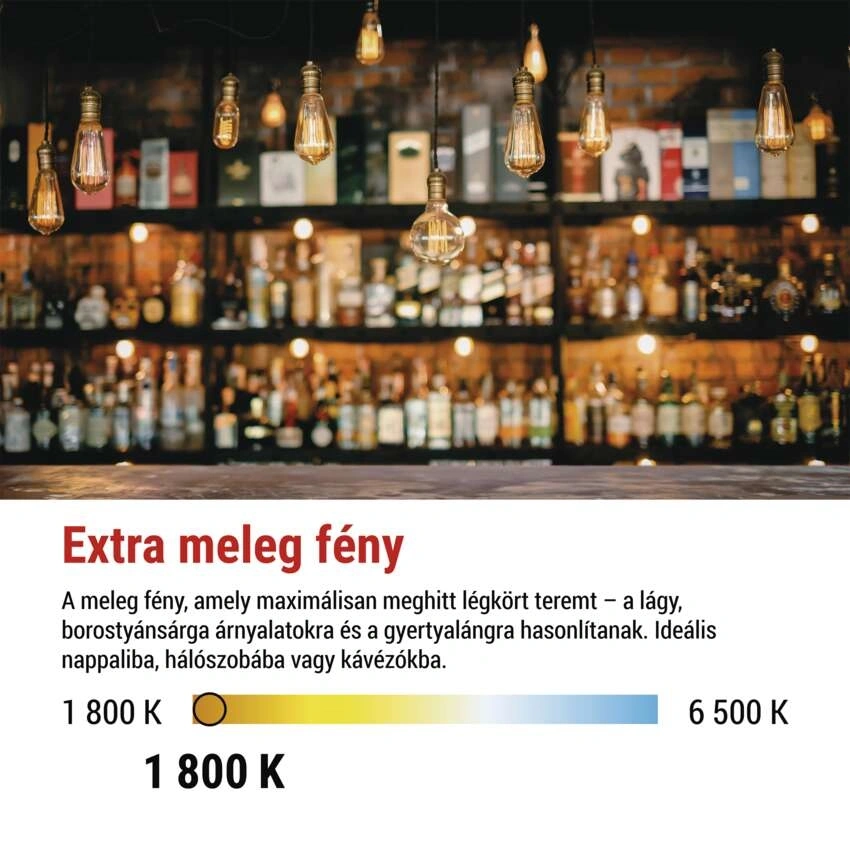 Emos Z55311 LED DECO "SMOKED" A60 4.5W 19W 180lm E27 izzó