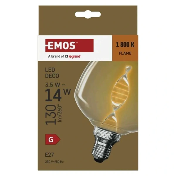 Emos Z59D01 EMOS LED DECO "DNA" S123 3.5W 14W 130lm E27 izzó