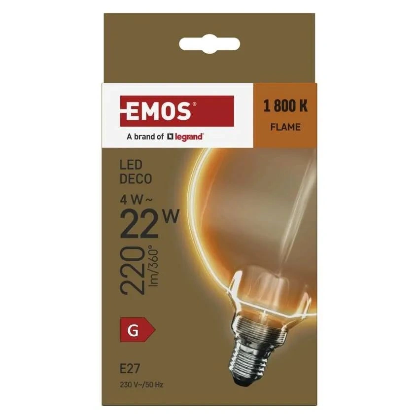 Emos Z5BO11 LED DECO "O-RING" G130OA 4W 22W 220lm E27 izzó