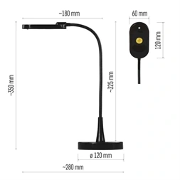 Emos Z7523B fekete LED asztali lámpa