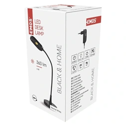 Emos Z7523B fekete LED asztali lámpa