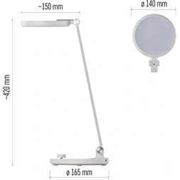 Emos Z7628W Charles fehér LED asztali lámpa