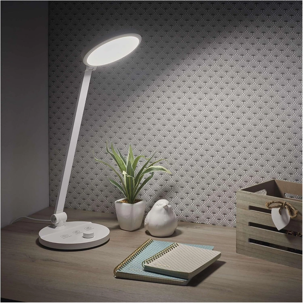 Emos Z7628W Charles fehér LED asztali lámpa