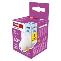 Emos ZQ8E44 MR16/GU10/7 W (60 W)/806 lm/hideg fehér classic LED izzó
