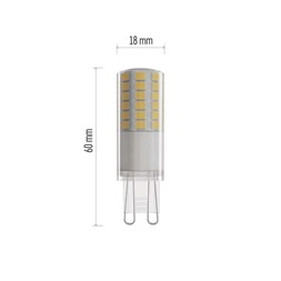 Emos ZQ9125D 4,2W (40W)/470 lm/meleg fehér/dimmelhető Classic JC /G9 LED izzó