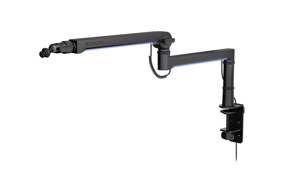 Endorfy Broadcast Low Profile RGB Boom Arm RGB fekete mikrofonállvány