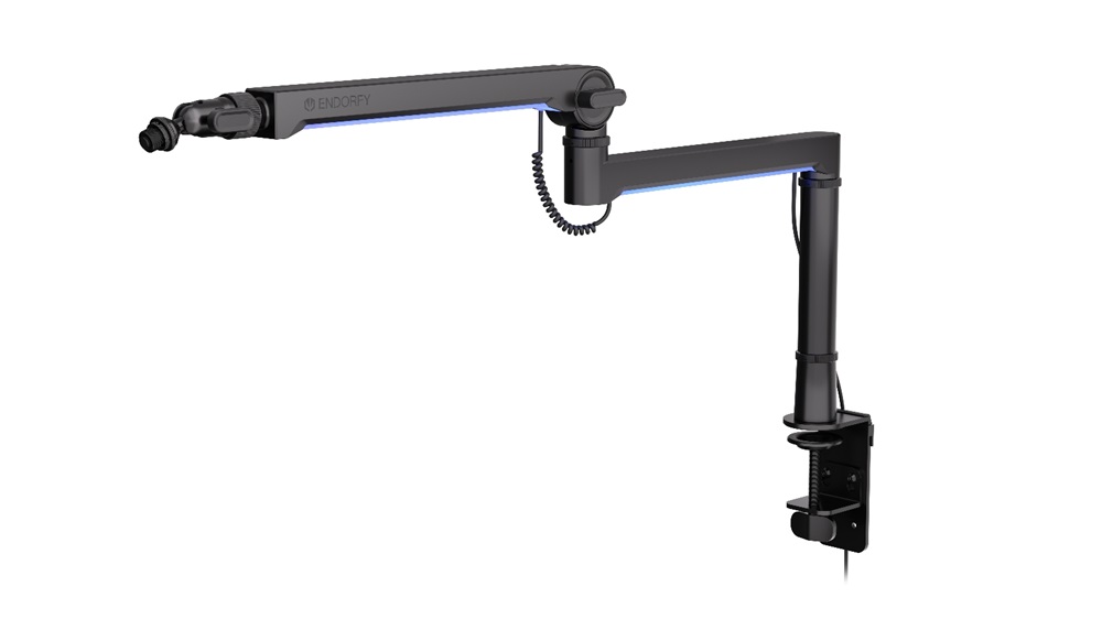 Endorfy Broadcast Low Profile RGB Boom Arm RGB fekete mikrofonállvány