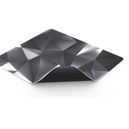Endorfy Crystal Black L (400x450x3 mm, csúszásgátló, mintás) fekete egérpad