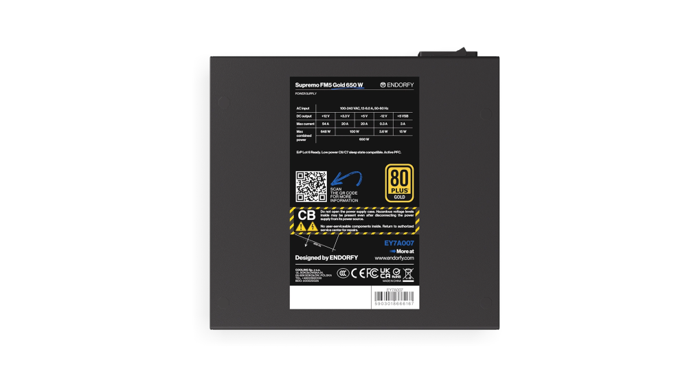 Endorfy Supremo FM5 Gold 650W tápegység