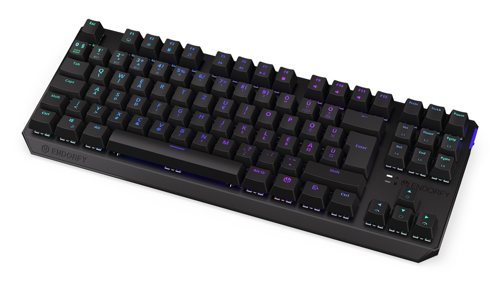 Endorfy Thock TKL HU Kailh Box Red Switch vezeték nélküli billentyűzet (Újszerű)