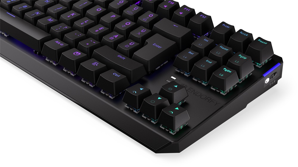 Endorfy Thock TKL HU Kailh Box Red Switch vezeték nélküli billentyűzet (Újszerű)