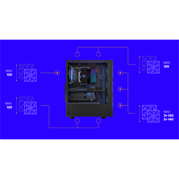 Endorfy Ventum 200 ARGB ATX ház (Újracsomagolt)