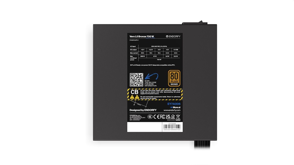 Endorfy Vero L5 Bronze 700 W tápegység