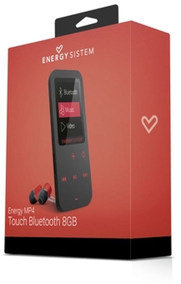 Energy Sistem EN 426454 Touch Bluetooth-os 8GB fekete/korall MP4 lejátszó