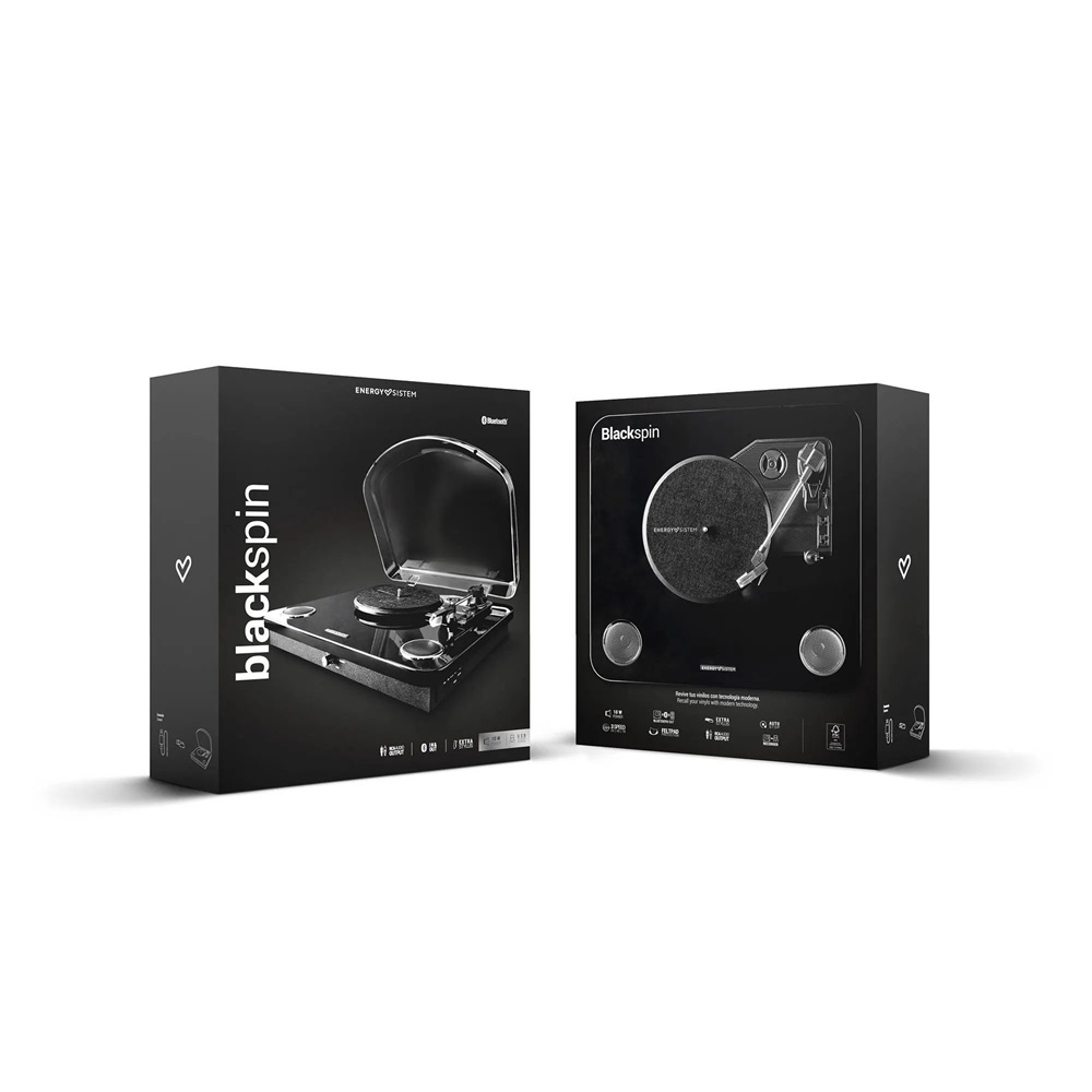 Energy Sistem EN 459438 BlackSpin RCA/USB/Bluetooth/bakelit lemezjátszó