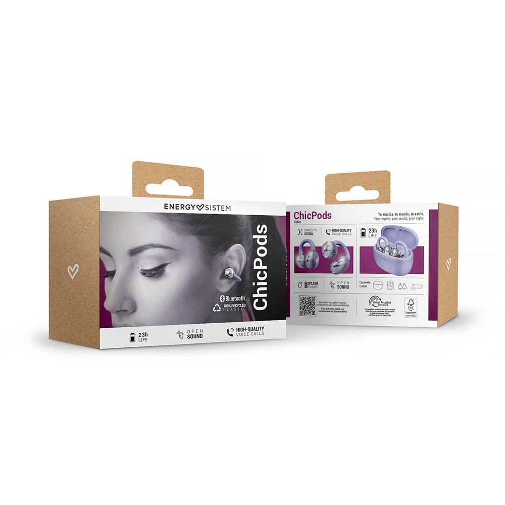 Energy Sistem EN 459650 ChicPods True Wireless Bluetooth lila fülhallgató