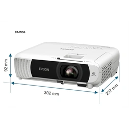 Epson EB-W55 WXGA 4000L HDMI/USB/WiFi 3LCD projektor