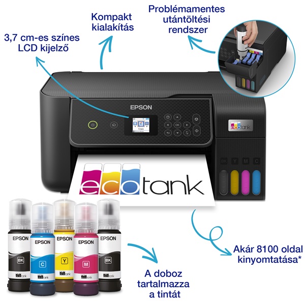 Epson EcoTank L3280 színes multifunkciós tintasugaras nyomtató