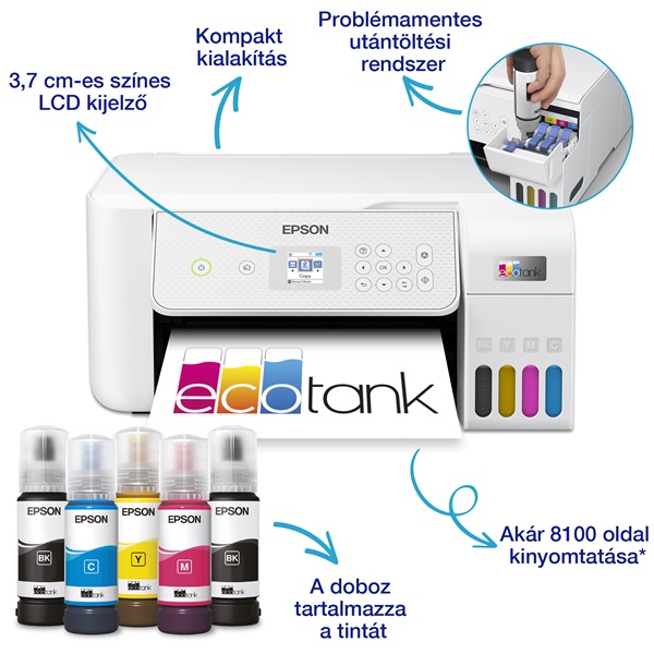 Epson EcoTank L3286 színes multifunkciós tintasugaras nyomtató