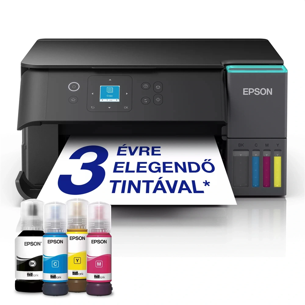 Epson EcoTank L4360 (A4, 33 lap/perc, duplex, USB/Wifi/Wifi Direct) színes tintasugaras multifunkciós nyomtató