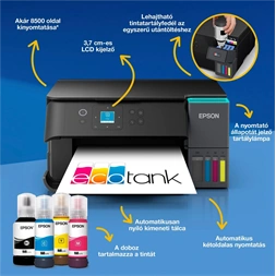 Epson EcoTank L4360 (A4, 33 lap/perc, duplex, USB/Wifi/Wifi Direct) színes tintasugaras multifunkciós nyomtató