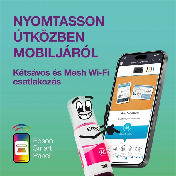 Epson EcoTank L4366 (A4, 33 lap/perc, duplex, USB/Wifi/Wifi Direct) színes tintasugaras multifunkciós nyomtató