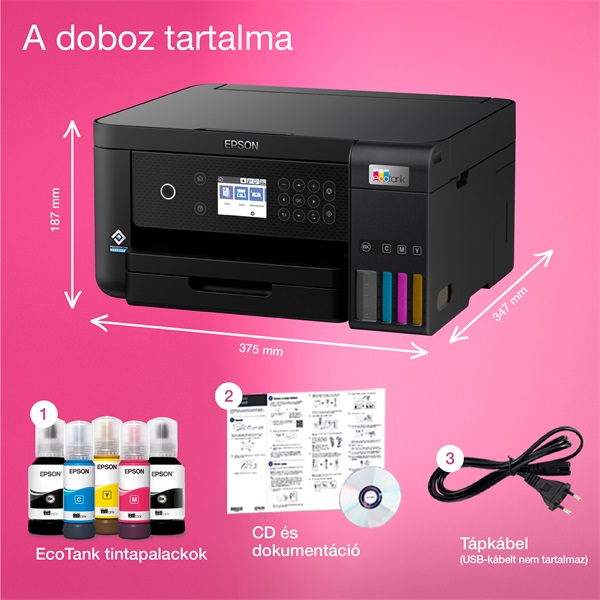 Epson EcoTank L6260 színes tintasugaras multifunkciós nyomtató
