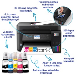 Epson EcoTank L6270 színes tintasugaras fekete multifunkciós nyomtató