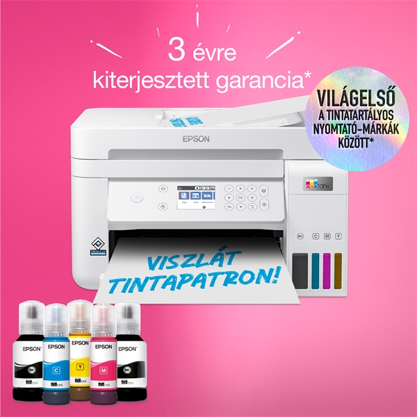 Epson EcoTank L6276 színes tintasugaras fehér multifunkciós nyomtató