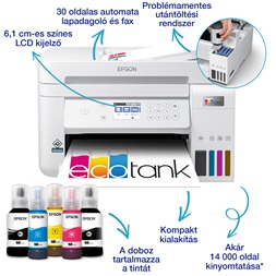 Epson EcoTank L6276 színes tintasugaras fehér multifunkciós nyomtató