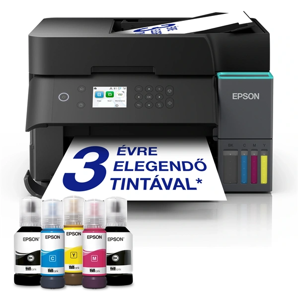 Epson EcoTank L6370 (A4, 35 lap/perc, Full duplex, ADF, USB/LAN/Wifi) színes tintasugaras multifunkciós nyomtató