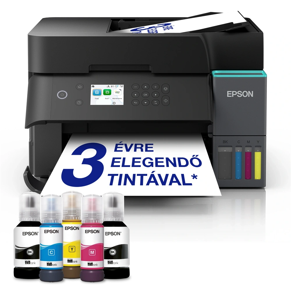 Epson EcoTank L6370 (A4, 35 lap/perc, Full duplex, ADF, USB/LAN/Wifi) színes tintasugaras multifunkciós nyomtató