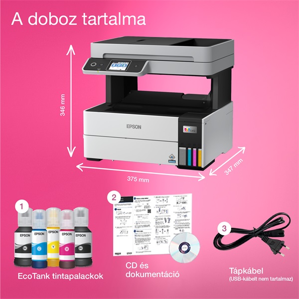 Epson EcoTank L6490 színes tintasugaras multifunkciós nyomtató