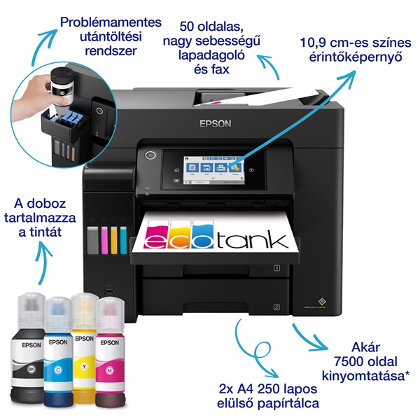 Epson EcoTank L6570 színes tintasugaras multifunkciós nyomtató