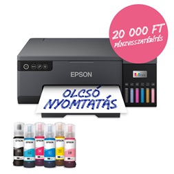 Epson EcoTank L8050 fotónyomtató WiFi/USB, 1500 fotóra elegendő tinta a dobozban
