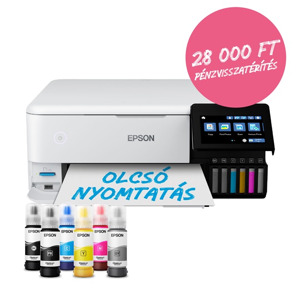 Epson EcoTank L8160 fotónyomtató MFP, WiFi/USB/LAN, 1800 fotóra elegendő tinta a dobozban