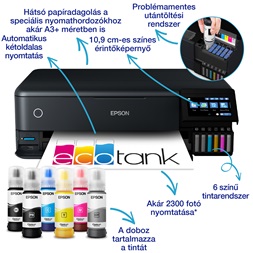Epson EcoTank L8180 A3+ színes tintasugaras multifunkciós fotónyomtató