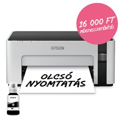 Epson EcoTank M1100 mono nyomtató USB, 5000 oldal tinta a dobozban