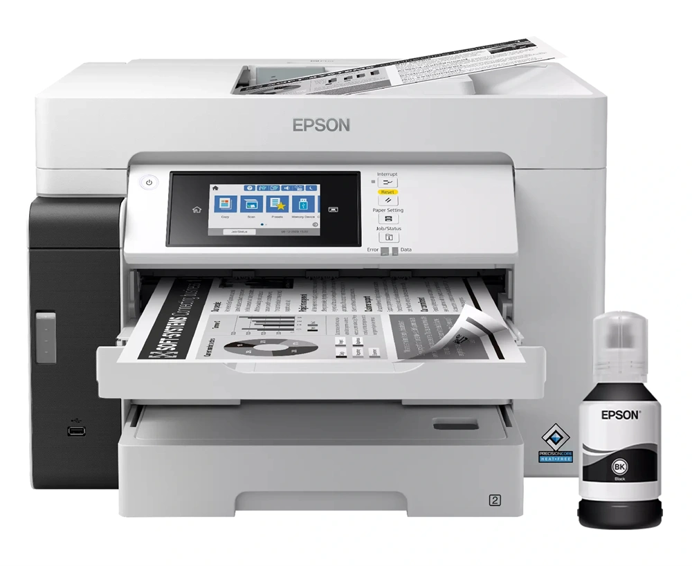 Epson EcoTank M15180 A3 mono nyomató MFP, Duplex, WiFi/USB/LAN, 4500 oldal tinta a dobozban